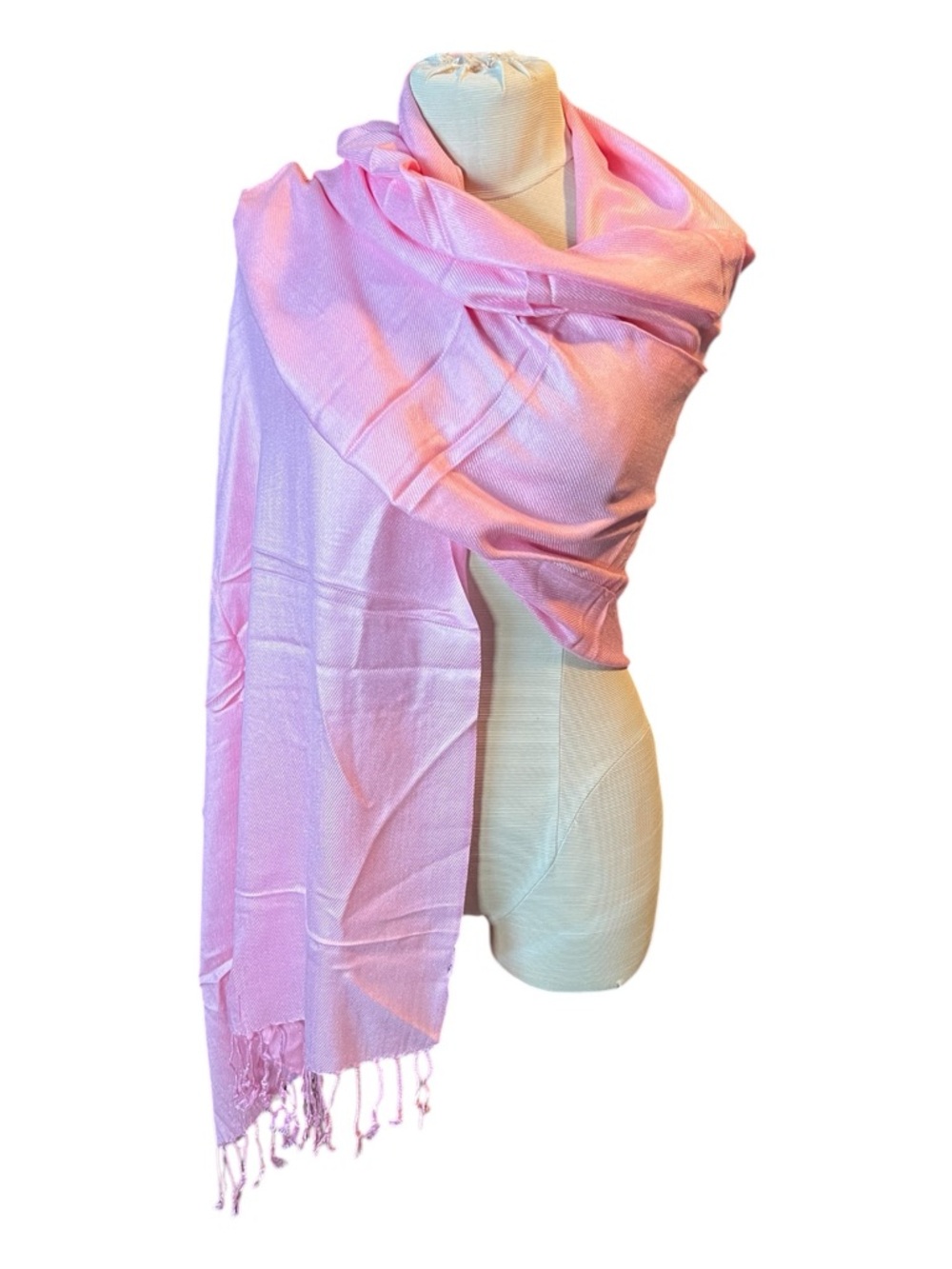 Light Pink Shawl Scarf - Women's Accessory